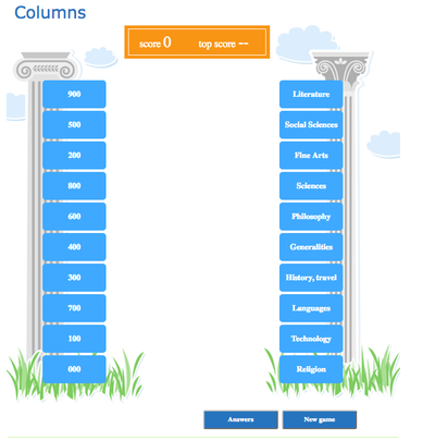 dewey Decimal Columns icon link